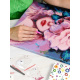 Мозаика алмазная Феникс Девушка с цветами 40*50 см., холст на подрамнике, 24 цв.страз
