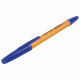 Ручка шариковая Staff С51 синяя 1 мм, линия 0,5, корпус оранжевый